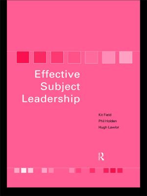 Cover of the book Effective Subject Leadership by Cathy Lockett, RN, MHA, BSN, CCRN, EMT