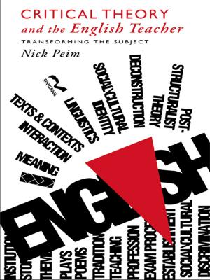 Cover of the book Critical Theory and The English Teacher by Mitchell K. Hall