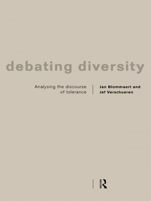 Cover of the book Debating Diversity by Jan Blommaert, Jef Verschueren, Taylor and Francis