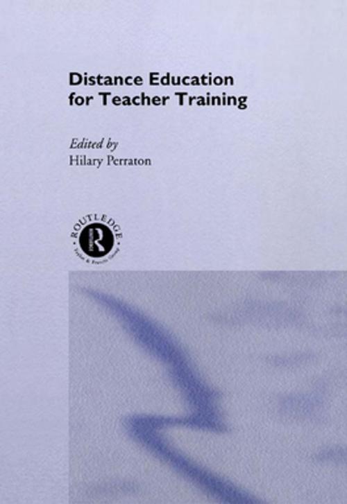 Cover of the book Distance Education for Teacher Training by , Taylor and Francis