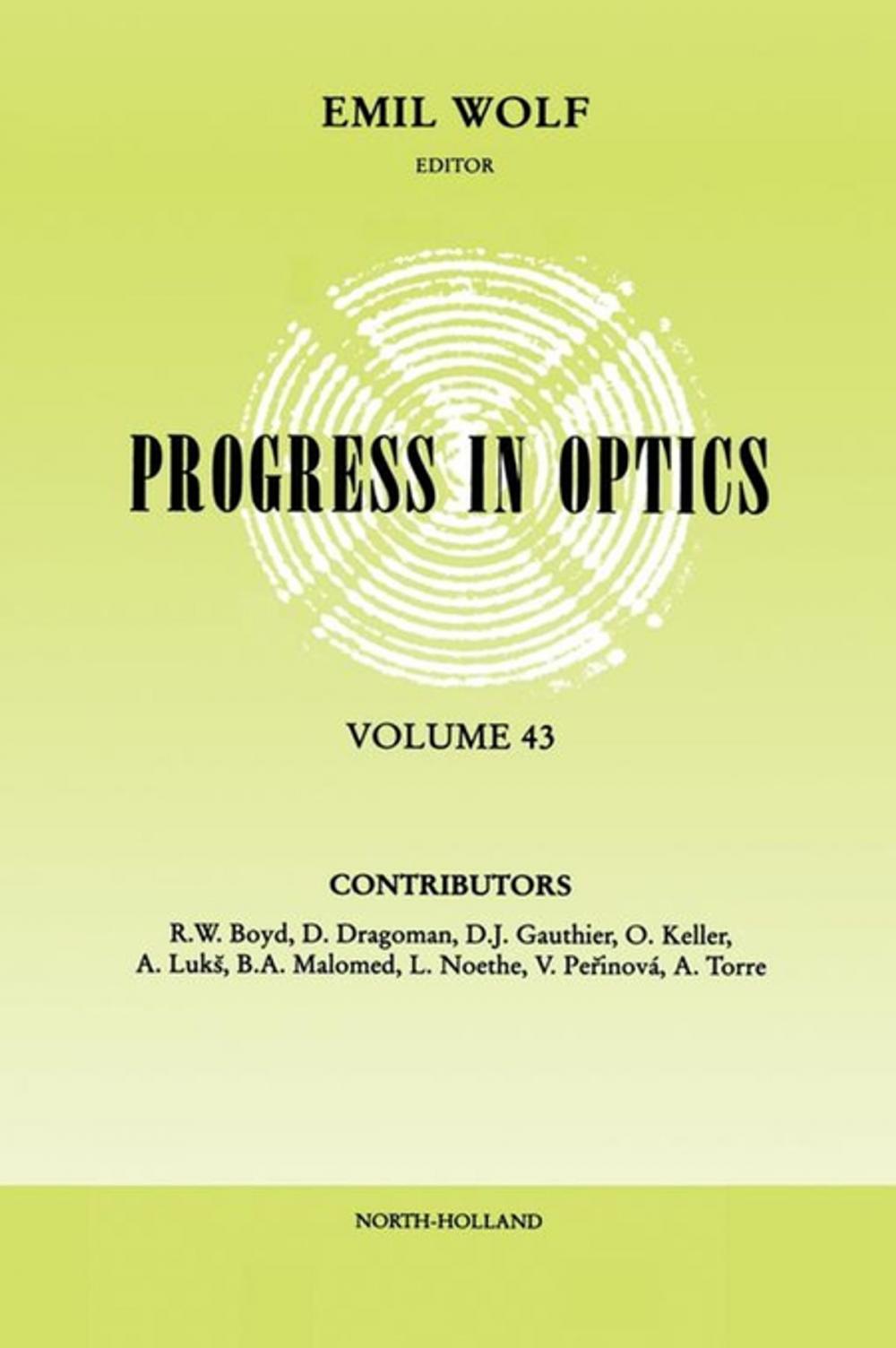 Big bigCover of Progress in Optics