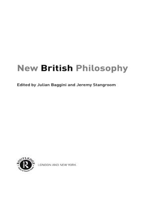 Cover of the book New British Philosophy by Diane Webber