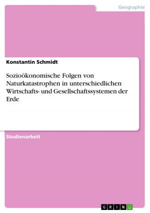 Cover of the book Sozioökonomische Folgen von Naturkatastrophen in unterschiedlichen Wirtschafts- und Gesellschaftssystemen der Erde by Heiko Fischer