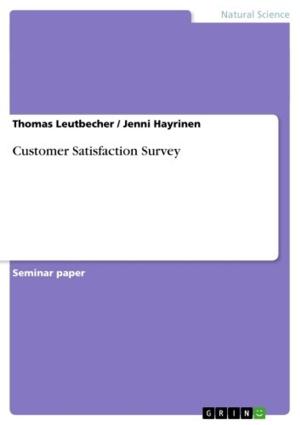 Cover of the book Customer Satisfaction Survey by Jelena Vukadinovic