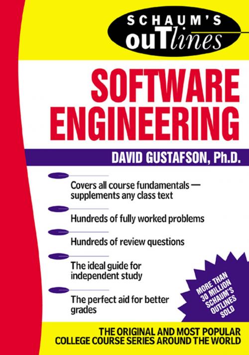 Cover of the book Schaum's Outline of Software Engineering by David Gustafson, McGraw-Hill Education