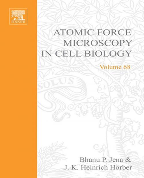 Cover of the book Atomic Force Microscopy in Cell Biology by Leslie Wilson, Paul T. Matsudaira, J.K. Heinrich Horber, Bhanu P Jena, Elsevier Science