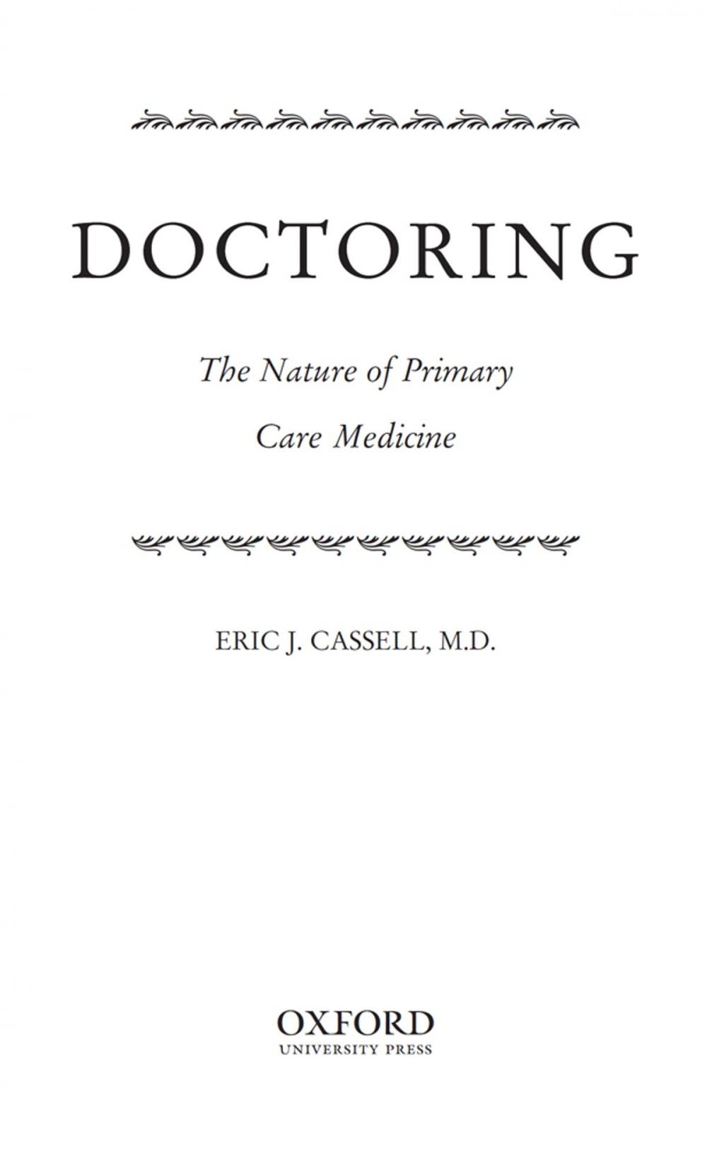 Big bigCover of Doctoring