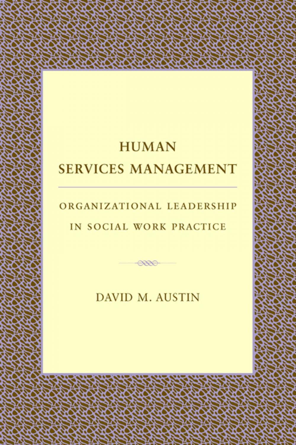 Big bigCover of Human Services Management