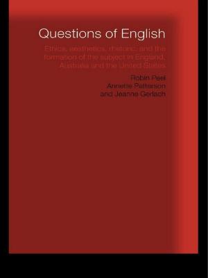 Cover of the book Questions of English by Philip Garrahan, John Ritchie