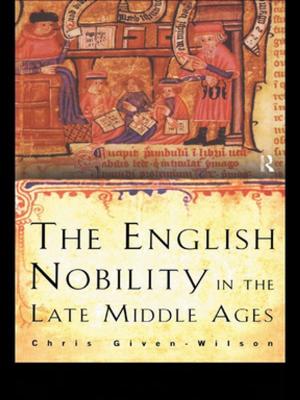 Book cover of The English Nobility in the Late Middle Ages