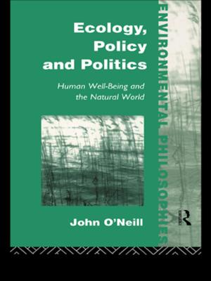 Cover of the book Ecology, Policy and Politics by Anders Frankson, Niklas Zetterling