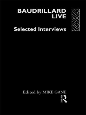 Cover of the book Baudrillard Live by Anthony Seldon, Daniel Collings