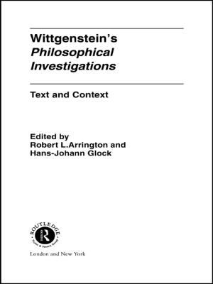 Cover of the book Wittgenstein's Philosophical Investigations by Bhikhu Parekh
