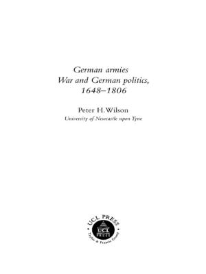 Cover of the book German Armies by Aliki Varvogli