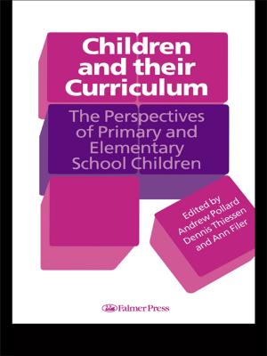 Cover of the book Children And Their Curriculum by Serena Anderlini-D'Onofrio