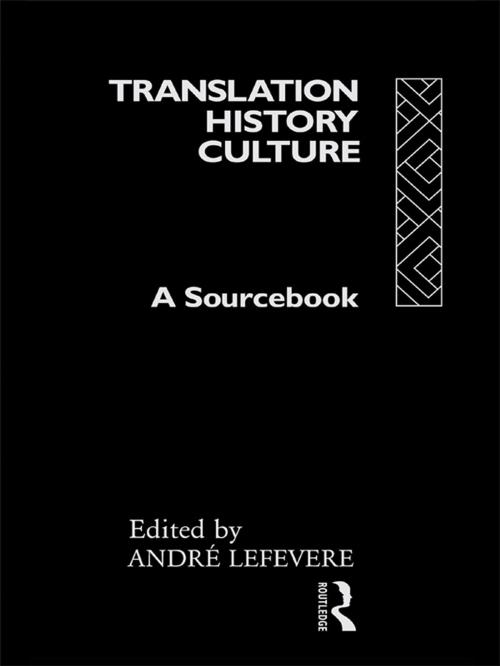Cover of the book Translation/History/Culture by , Taylor and Francis