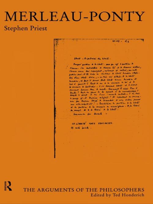 Cover of the book Merleau-Ponty by Stephen Priest, Taylor and Francis