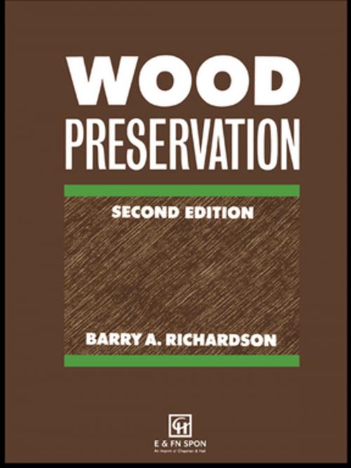 Cover of the book Wood Preservation by B A Richardson, CRC Press