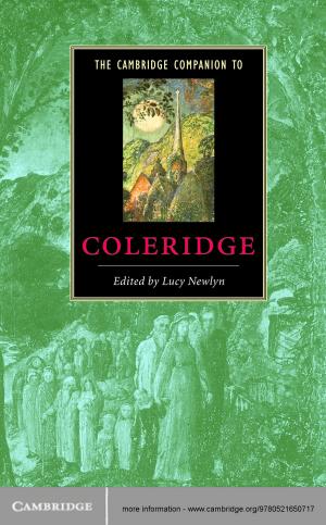 Cover of the book The Cambridge Companion to Coleridge by Sanjiv Sam Gambhir, Shahriar S. Yaghoubi