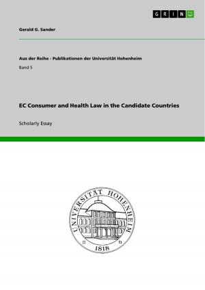 Book cover of EC Consumer and Health Law in the Candidate Countries