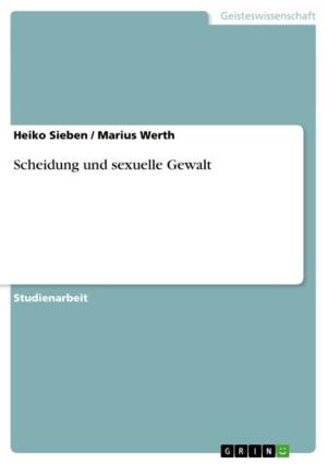 Cover of the book Scheidung und sexuelle Gewalt by Thomas Schulze