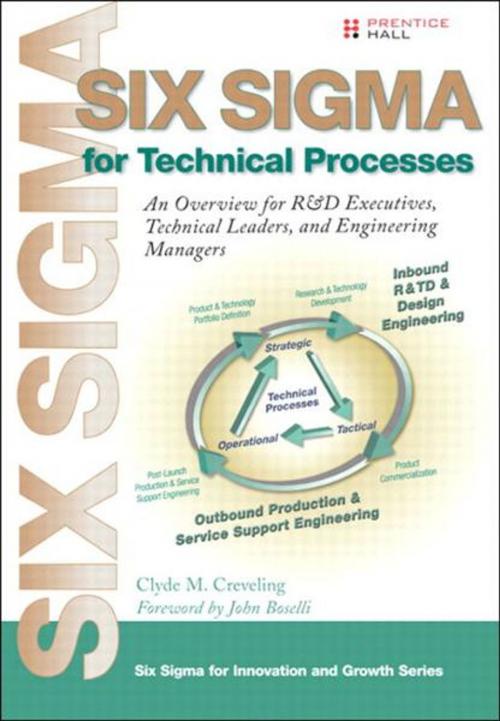 Cover of the book Six Sigma for Technical Processes by Clyde M. Creveling, Pearson Education