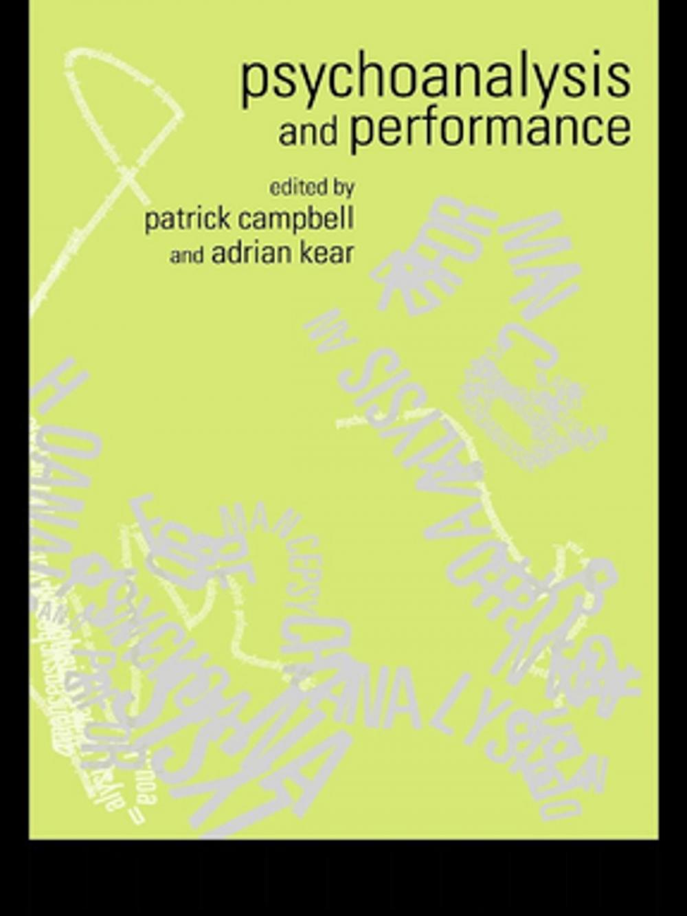 Big bigCover of Psychoanalysis and Performance