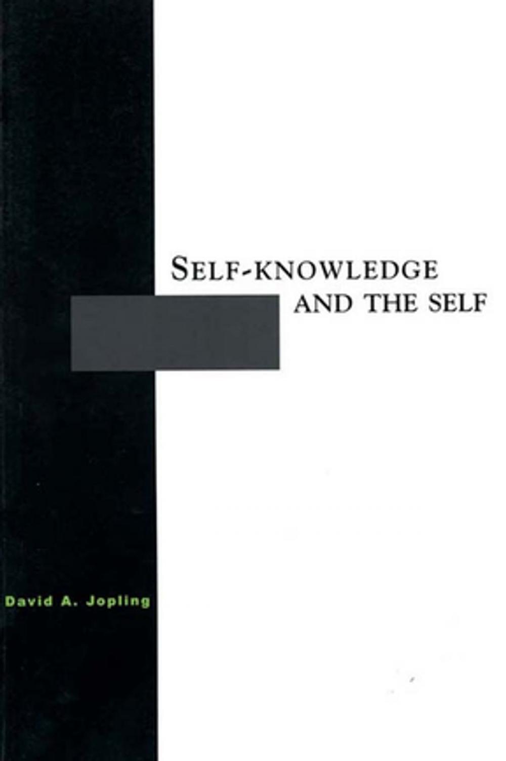 Big bigCover of Self-Knowledge and the Self