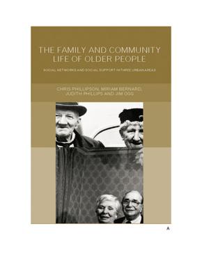 Cover of the book Family and Community Life of Older People by Jim Leitzel