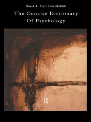 Cover of the book The Concise Dictionary of Psychology by 