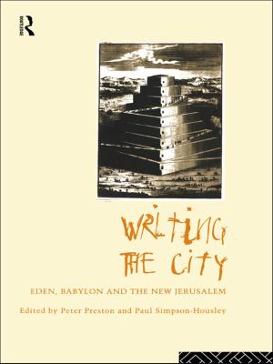 Cover of the book Writing the City by Dea H. Boster