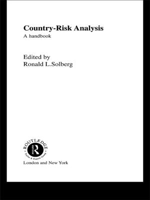 Cover of the book Country Risk Analysis by Faizal bin Yahya, Arunajeet Kaur