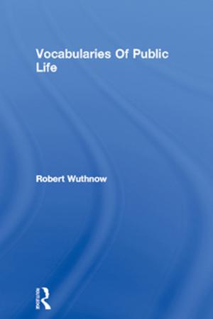 Book cover of Vocabularies Of Public Life