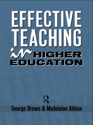 Cover of the book Effective Teaching in Higher Education by Stephen Ortega