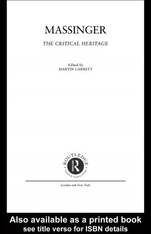 Cover of the book Massinger by Richard Kilminster