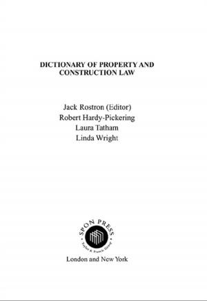 Cover of the book Dictionary of Property and Construction Law by Hunsperger