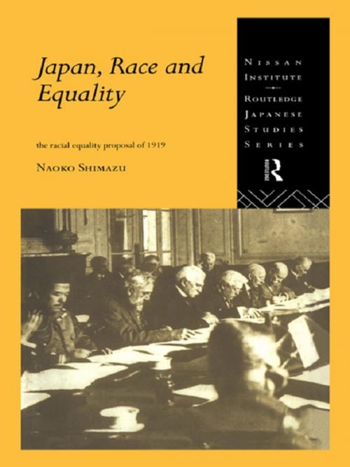 Cover of the book Japan, Race and Equality by Naoko Shimazu, Taylor and Francis