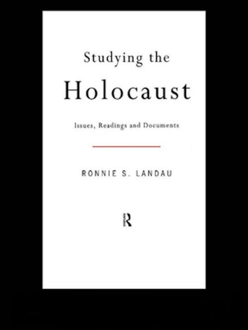 Cover of the book Studying the Holocaust by Ronnie Landau, Taylor and Francis