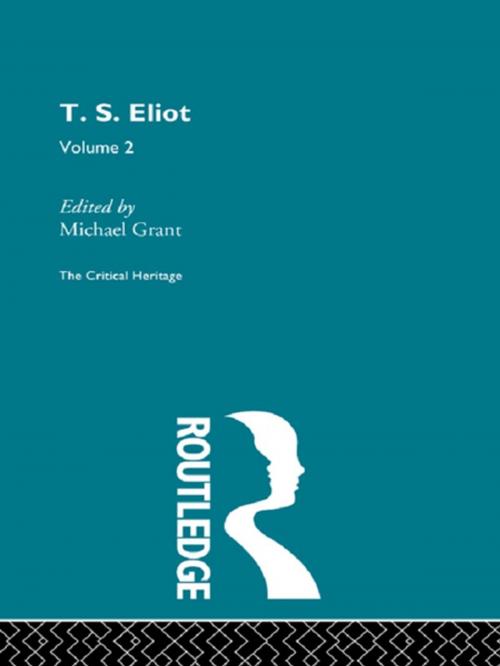 Cover of the book T.S. Eliot Volume 2 by , Taylor and Francis
