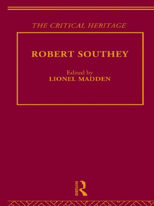 Cover of the book Robert Southey by , Taylor and Francis