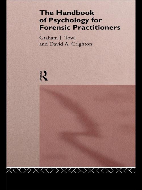 Cover of the book The Handbook of Psychology for Forensic Practitioners by David A. Crighton, Graham J. Towl, Taylor and Francis