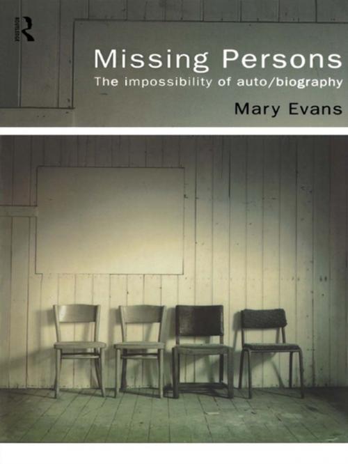 Cover of the book Missing Persons by Mary Evans, Taylor and Francis