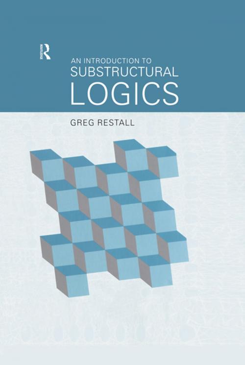 Cover of the book An Introduction to Substructural Logics by Greg Restall, Taylor and Francis