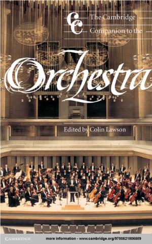 Cover of the book The Cambridge Companion to the Orchestra by Professor Margaret Brazier, Professor Suzanne Ost