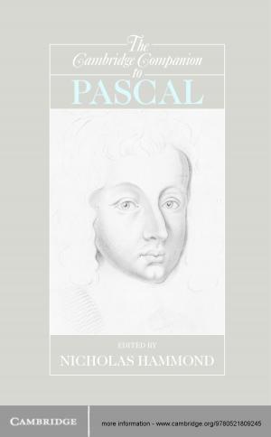 Cover of the book The Cambridge Companion to Pascal by Mypinder S. Sekhon, Donald E. Griesdale