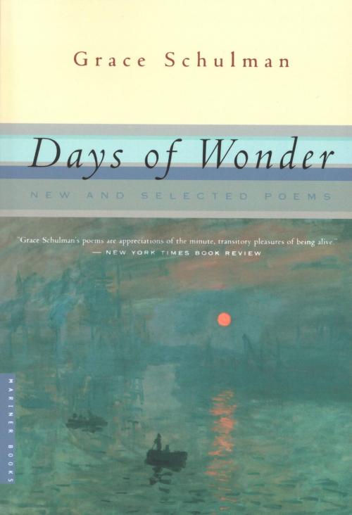Cover of the book Days of Wonder by Grace Schulman, HMH Books