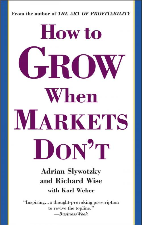 Cover of the book How to Grow When Markets Don't by Adrian Slywotzky, Richard Wise, Karl Weber, Grand Central Publishing