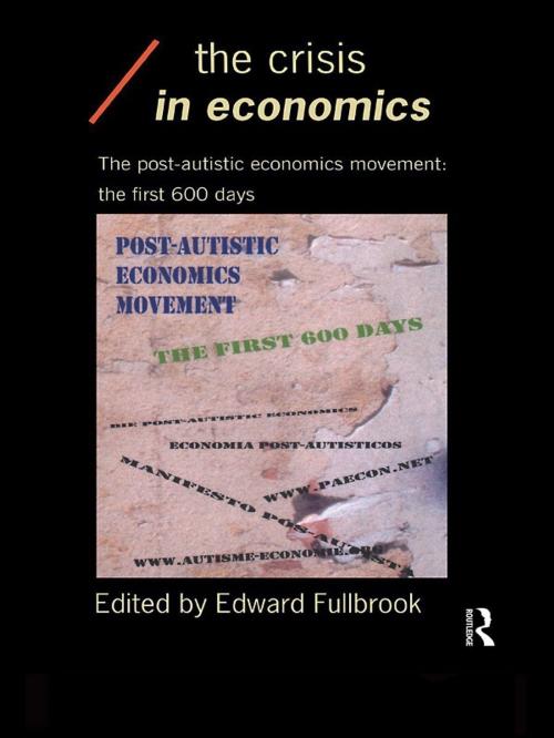 Cover of the book The Crisis in Economics by , Taylor and Francis