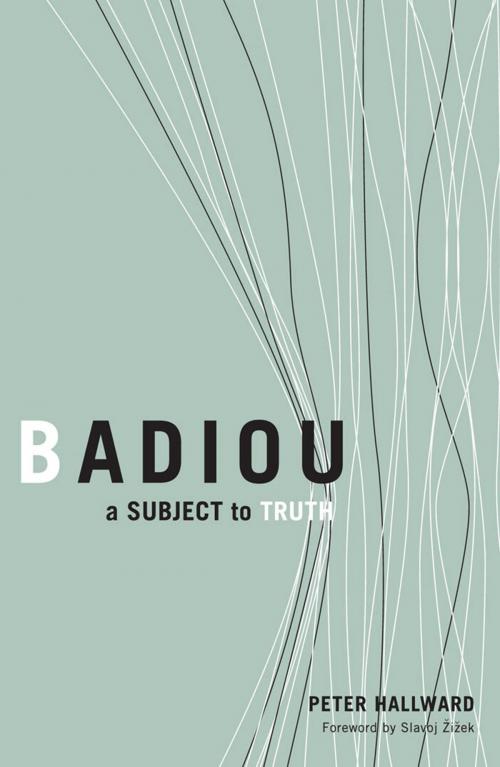 Cover of the book Badiou by Peter Hallward, University of Minnesota Press