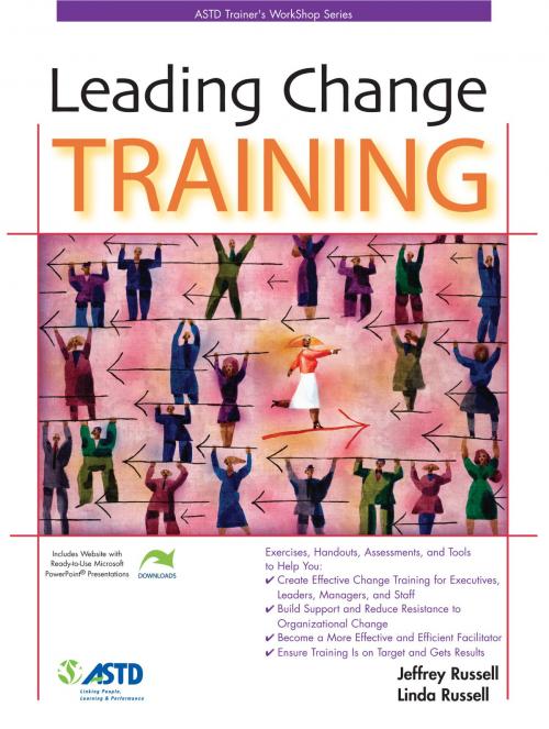 Cover of the book Leading Change Training by Jeffrey Russell, Linda Russell, Association for Talent Development